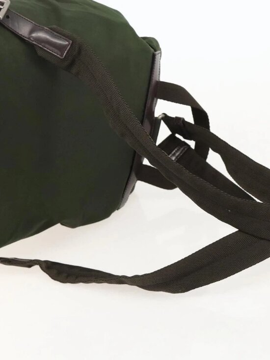 PRADA Backpack Nylon Green Auth 174836 main image 5